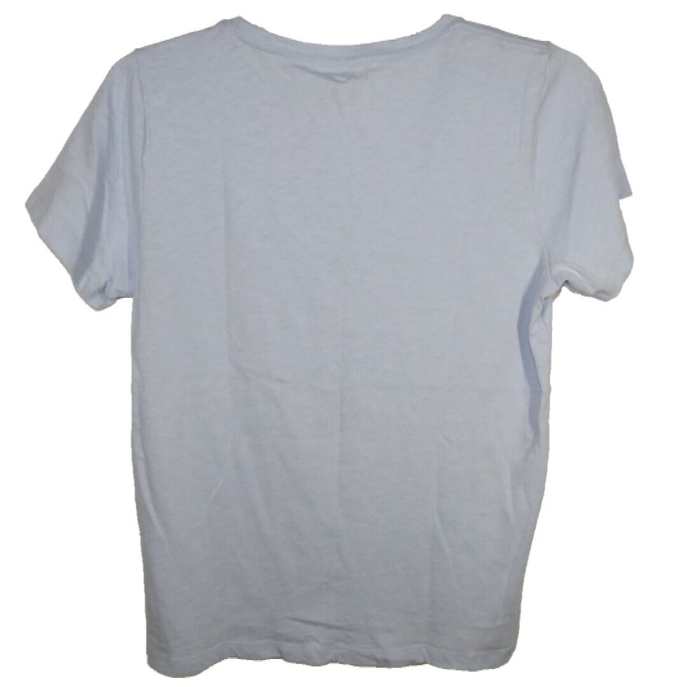 J Crew Womens Top Size M Blue Short Sleeve Crew Girls Just Wanna Have Sun - Picture 5 of 7